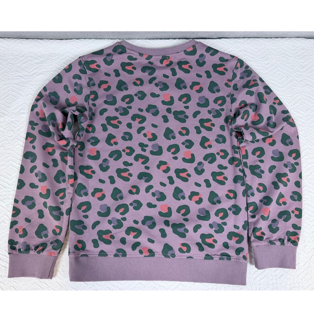 Appaman Girls Size 14 Leopard Print Sweatshirt Pullover Purple Green Coral NWT - Picture 6 of 9